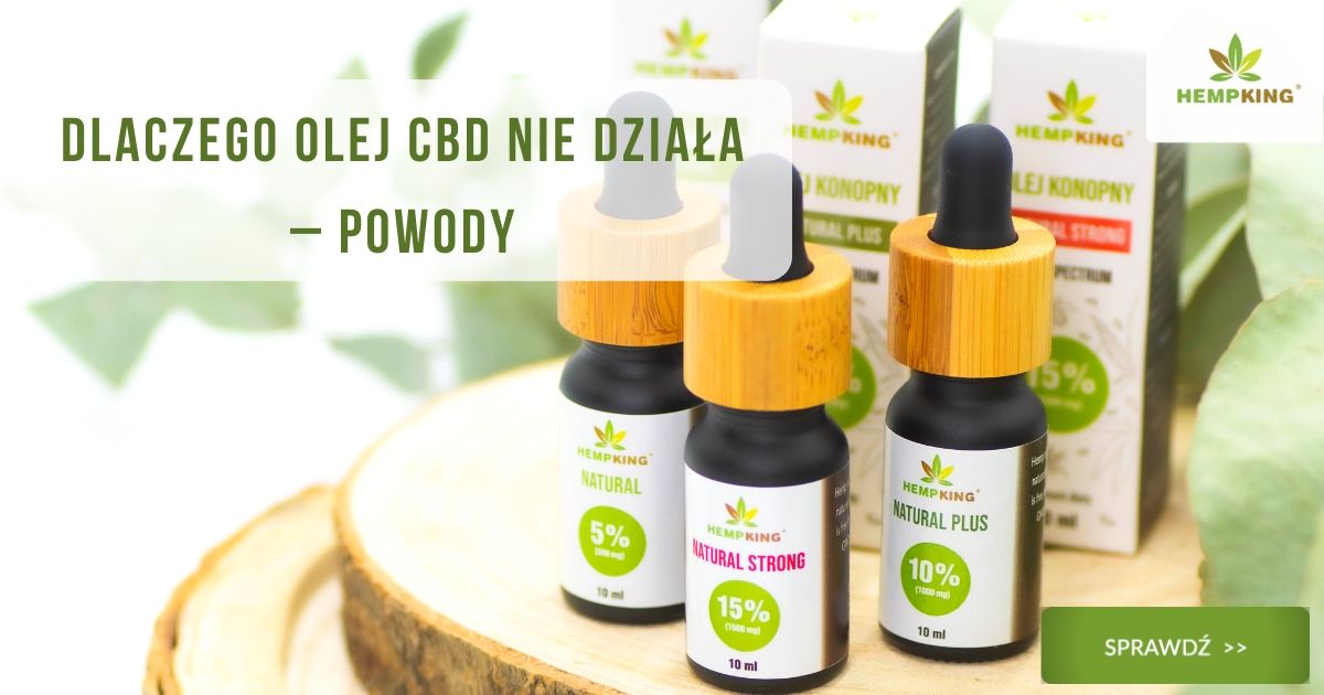 Olejek cbd - dlaczego może nie działać