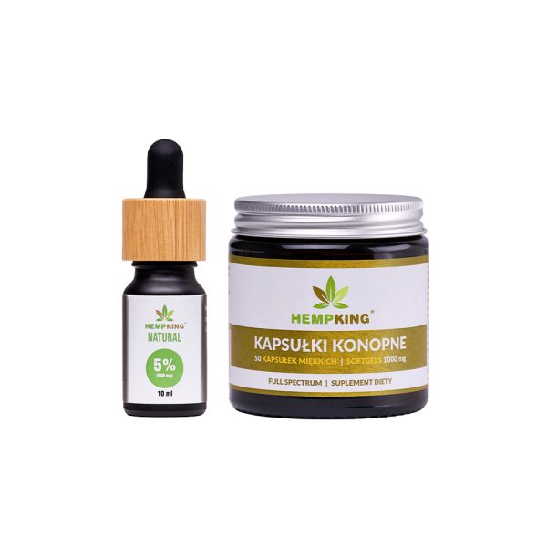 kapsułki + olejek cbd 5% natural