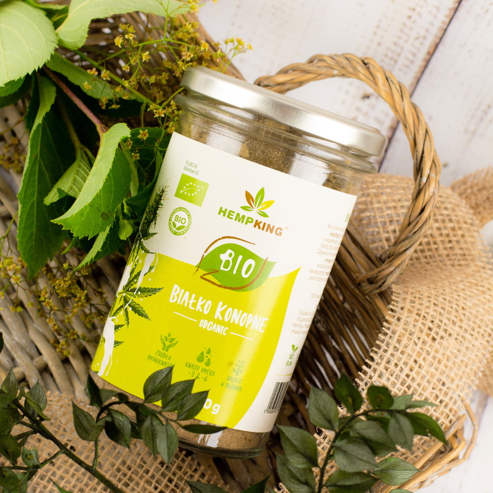 bio białko konopne RAW hempking