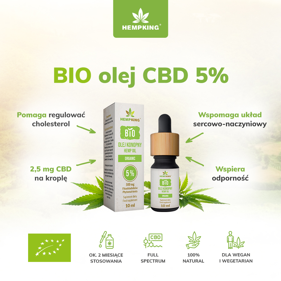 BIO olejek konopny Hempking