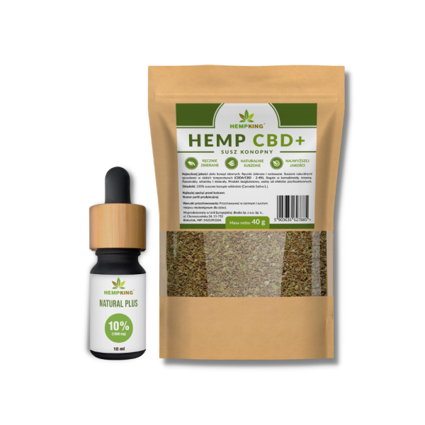 susz i olejek CBD 10% natural strong