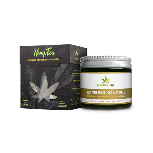 herbatka w piramidkach + kapsułki cbd