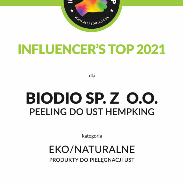 influencer's top dla peelingu do ust hempking 2021