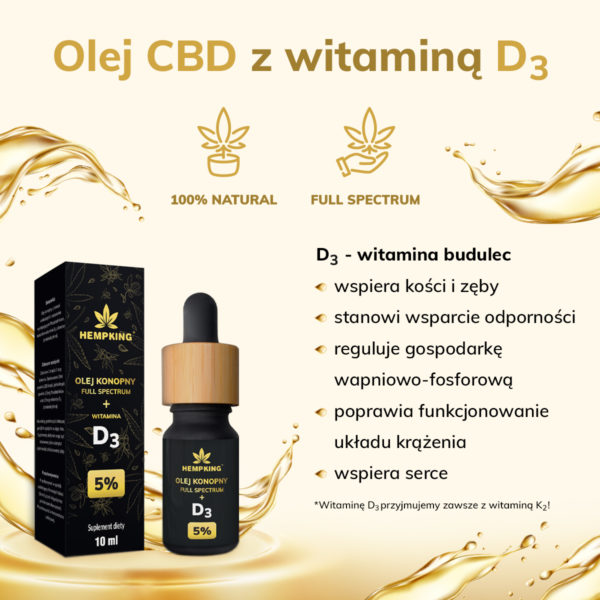 witamina d3 i olej cbd