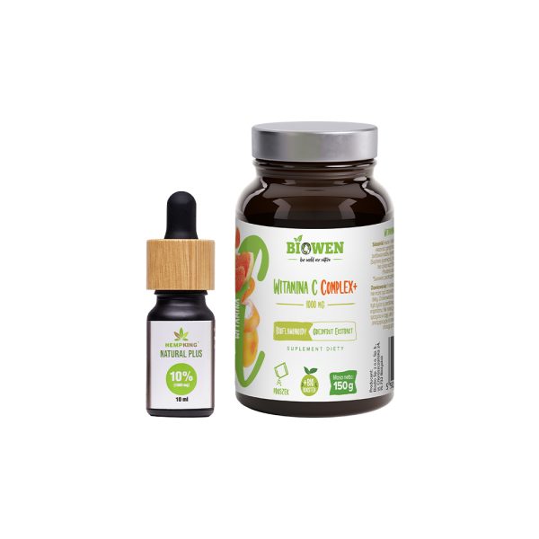 olej cbd 10% naturals plus witamina c biowen