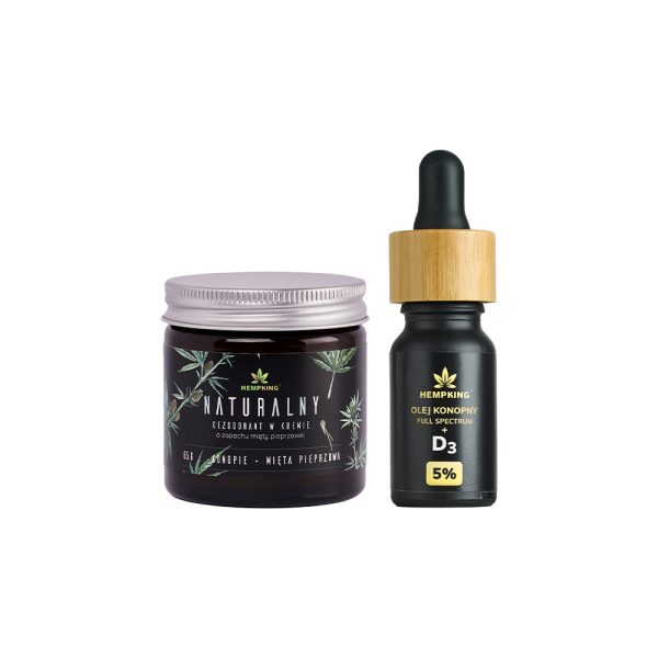 zestaw dezodorant cbd5% D3