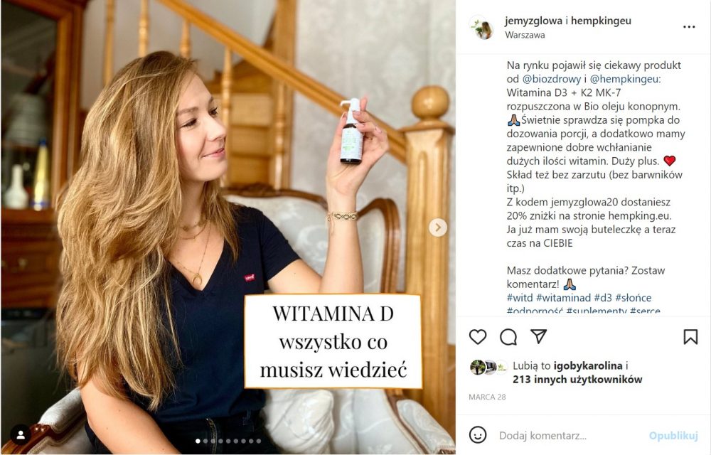 jemy z głową witamina d3 w oleju hempking