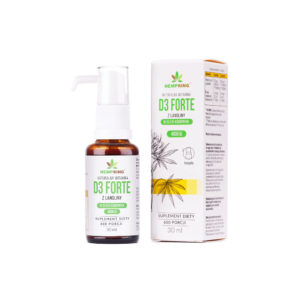 Witamina D3 Forte z lanoliną w oleju konopnym 4000 IU HempKing