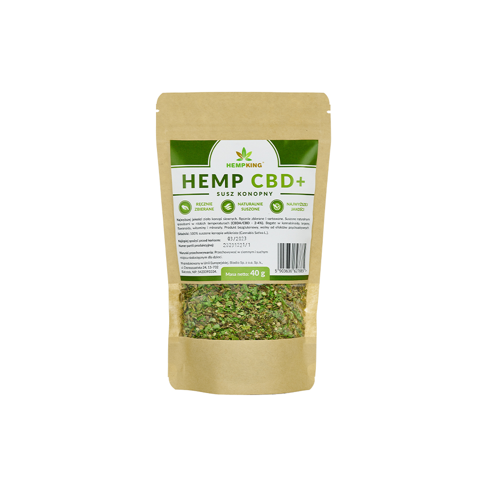 Susz CBD+ konopny 40 g HempKing
