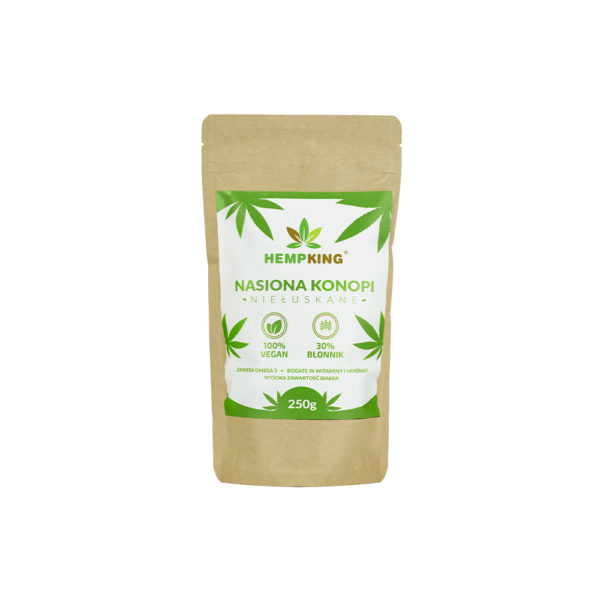 Ziarna konopi niełuskane 250 gr HempKing