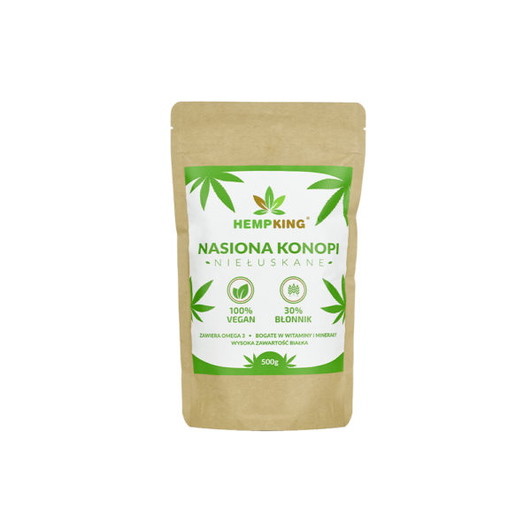 Ziarna konopi niełuskane 500 g HempKing 100% Vegan