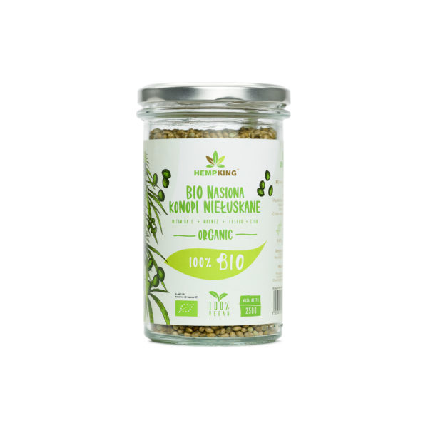 Nasiona konopi niełuskane organic 100% Bio HempKing