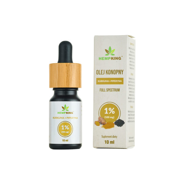 Olej CBD Kurkuma + Piperyna 1% 10 ml HempKing
