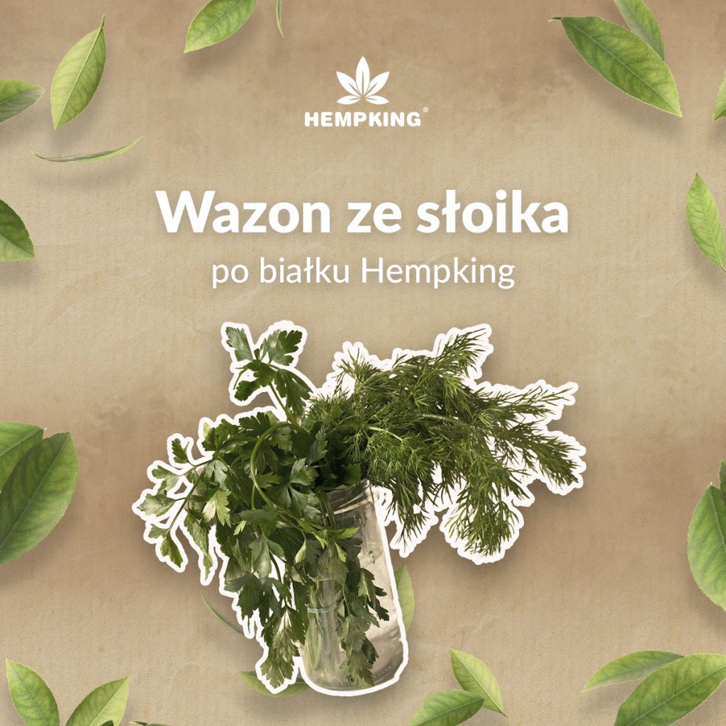 wazon na zioła ze słoika