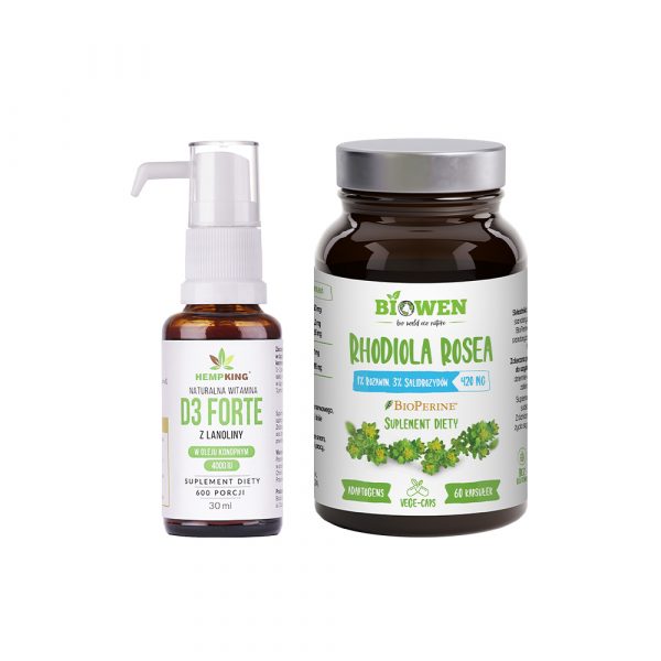 rhodiola witamina D3 zestaw