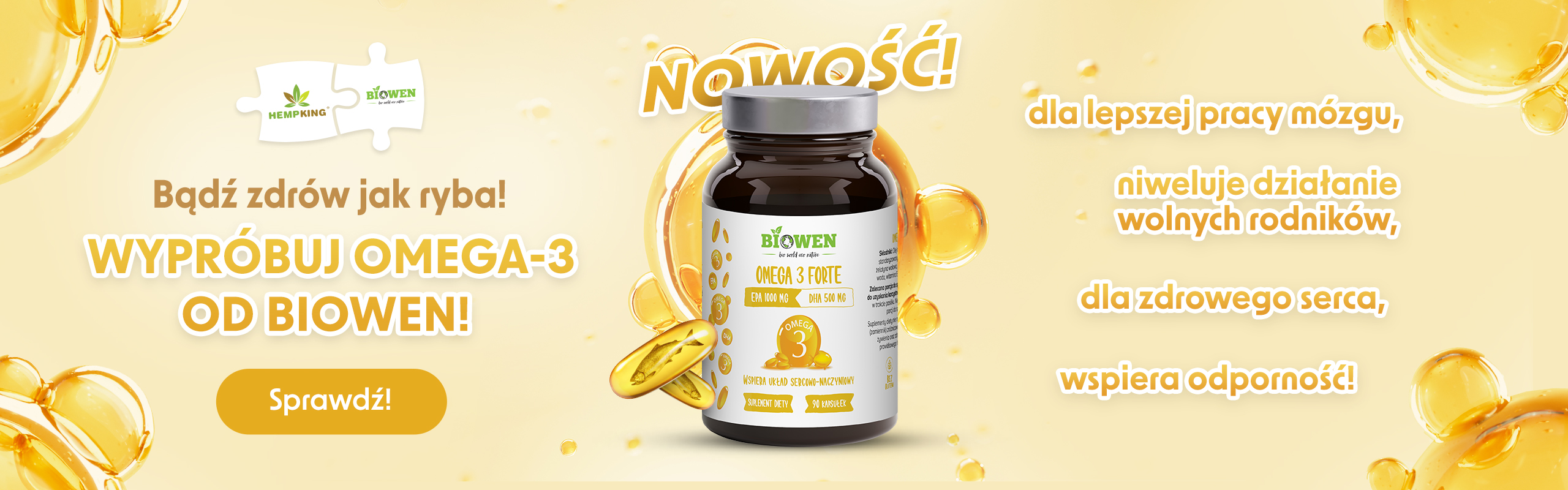 Nowość! Kwasy Omega-3 od Biowen